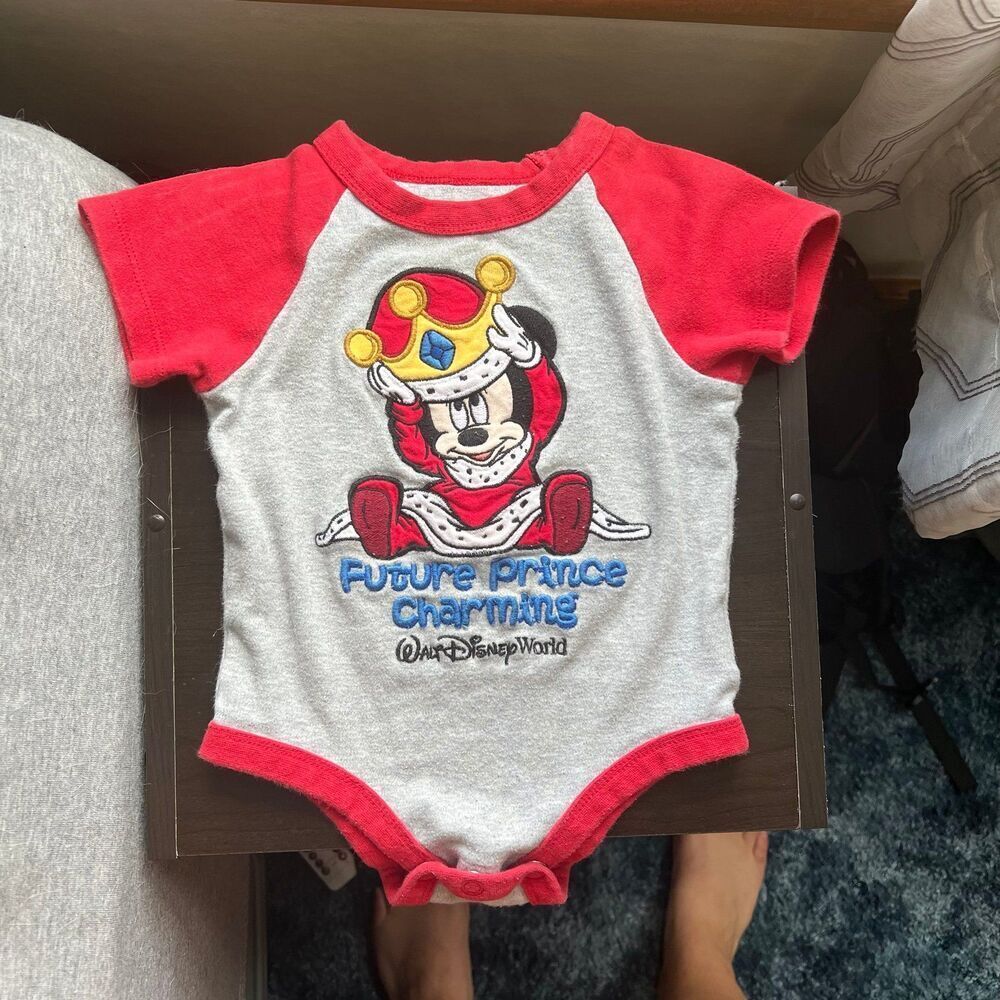 Disney Parks “Future Prince Charming” Graphic Onesie size 18M